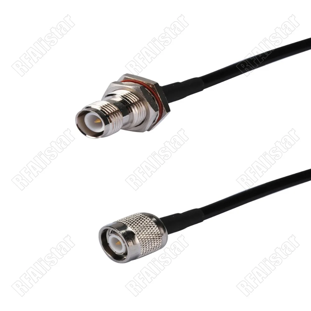 RP TNC Женская перегородка к Male Plug RG58 RF удлинитель антенна Коаксиальный кабель