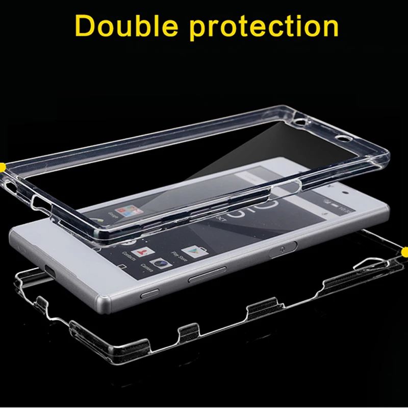 Защитный Мягкий ТПУ чехол для Sony Xperia Z3 Z5 Compact mini PLUS premium XA C4 C5 M4 M5 x performance|clear case|case