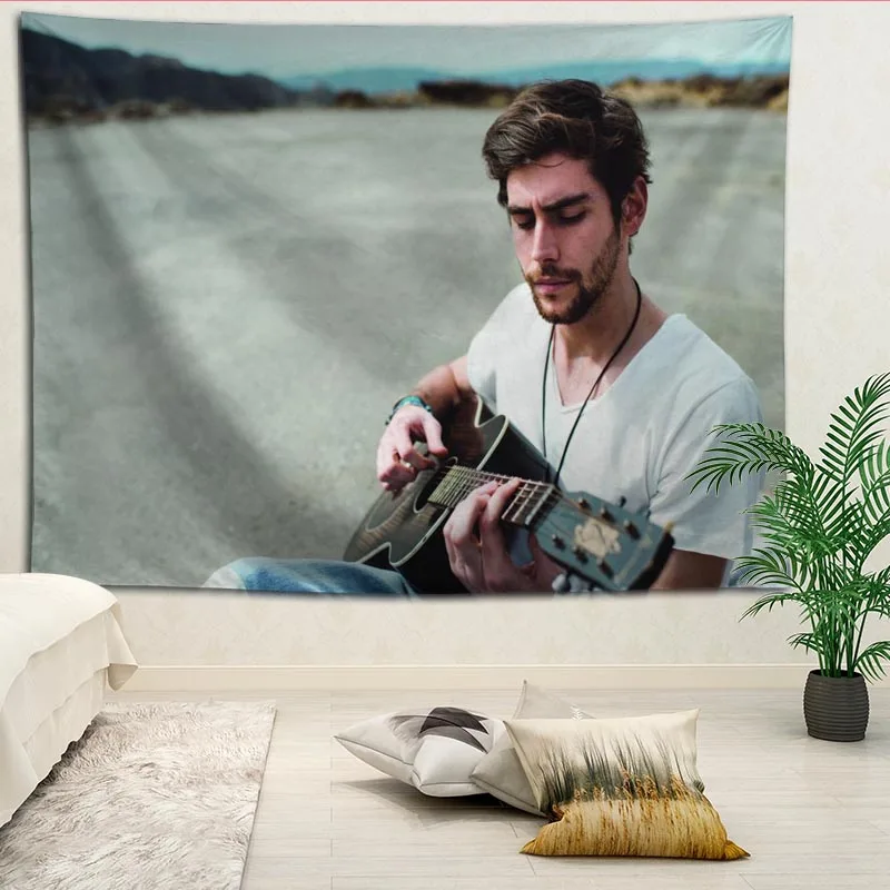 На заказ Alvaro Soler напечатанный фон, тканевый настенное покрытие для комнаты, прикроватная ткань, Современная Большая живопись, Скандинавская ткань, гобелен - Цвет: 5