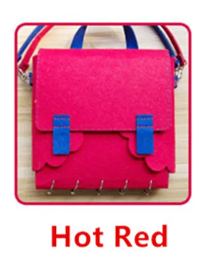 Red My Bag Book Новинка, сделай сам, тихая книга для детей, раннее образование, сумка для книг, 2 в 1, войлочная книга с картинками, мама, наборы для шитья, детские игрушки, моя первая книга - Цвет: Red My Bag Book