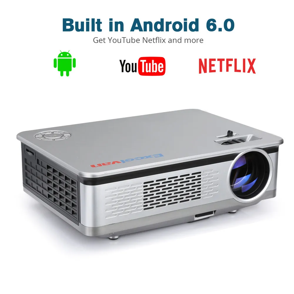Проектор Excelvan HT60 1280*768 Android 6 0 3200 лм Bluetooth 4 2 ГГц/5 ГГц|Аксессуары для проекторов| |