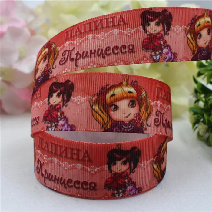 Мм 16568, 25 мм классический мультфильм дизайн печатных корсажная лента, DIY handmadeHair Аксессуары материал свадебный подарок обёрточная бумага - Цвет: 25MM