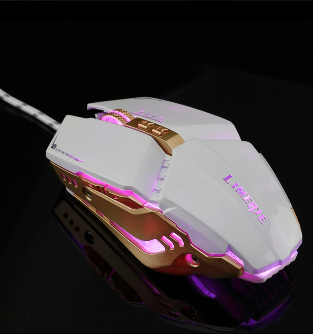 CHUANCHI USB проводной игровой Мышь 7 кнопок 3200 Точек на дюйм Регулируемый Оптический светодиодный компьютер Мышь Мыши для портативных ПК Тетрадь Игры Геймер