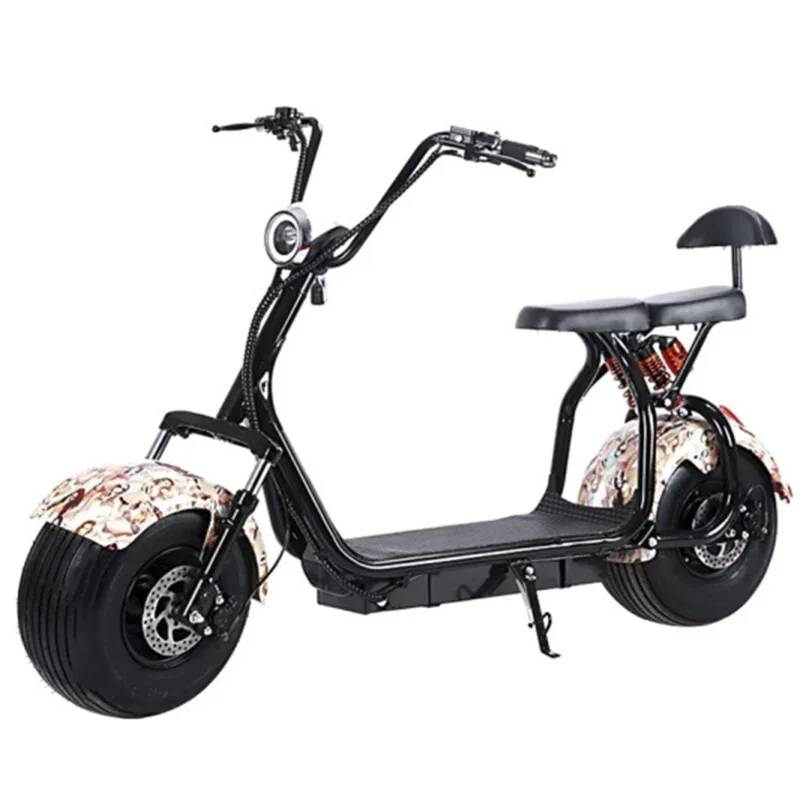 Citycoco LCD LED Headlight Lithium Battery 1500W 60V12A Front And Rear Disc Brakes Hydraulic Shock Absorption Electric Scooter | Спорт и