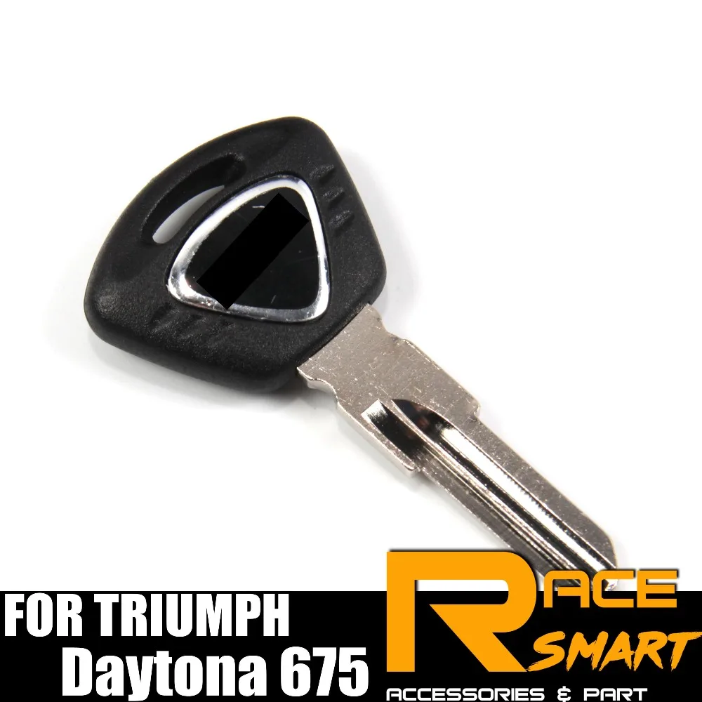 Ключ для мотоцикла Uncut Blank Key Tiger 1050 Speed Triple Daytona 675 Street кольца ключей с черным