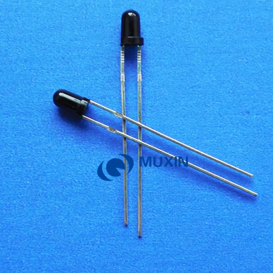 50 шт. LED 3 мм 940nm ИК инфракрасный приемный диод круглая трубка черный свет лампа