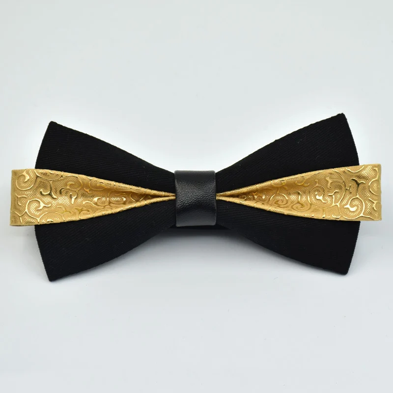 Из искусственной кожи Для мужчин Роскошные Bow Tie Solid Gravata танец bowtiecorbatas Hombre