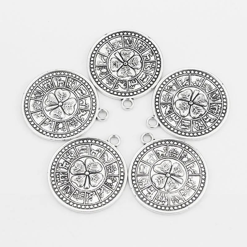 Амулет с листом тетраграмон подвеска Ювелирная фурнитура 5 шт.|pendant jewelry findings|charm