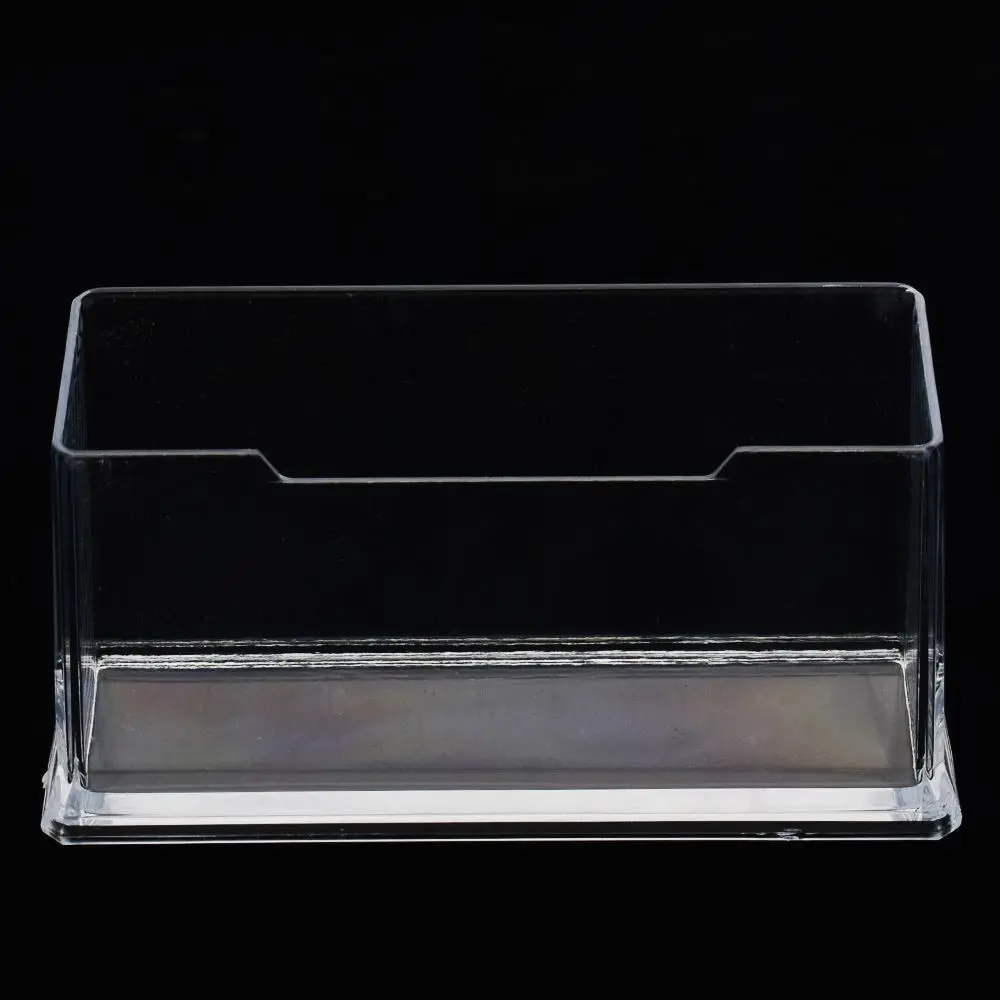 

Fashion Acrylic Clear Desktop Business Card Holder Stand Display Dispenser Office Supplies Stationery Tools
