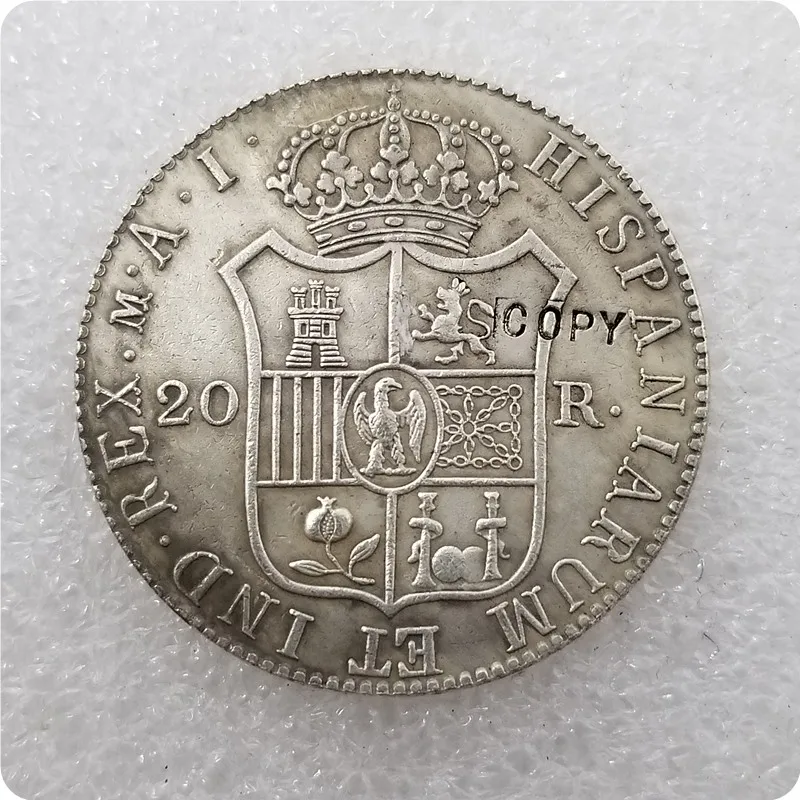 1809 Испания 20 Reales Joseph Наполеон копия памятных монет Реплика медаль коллекционные