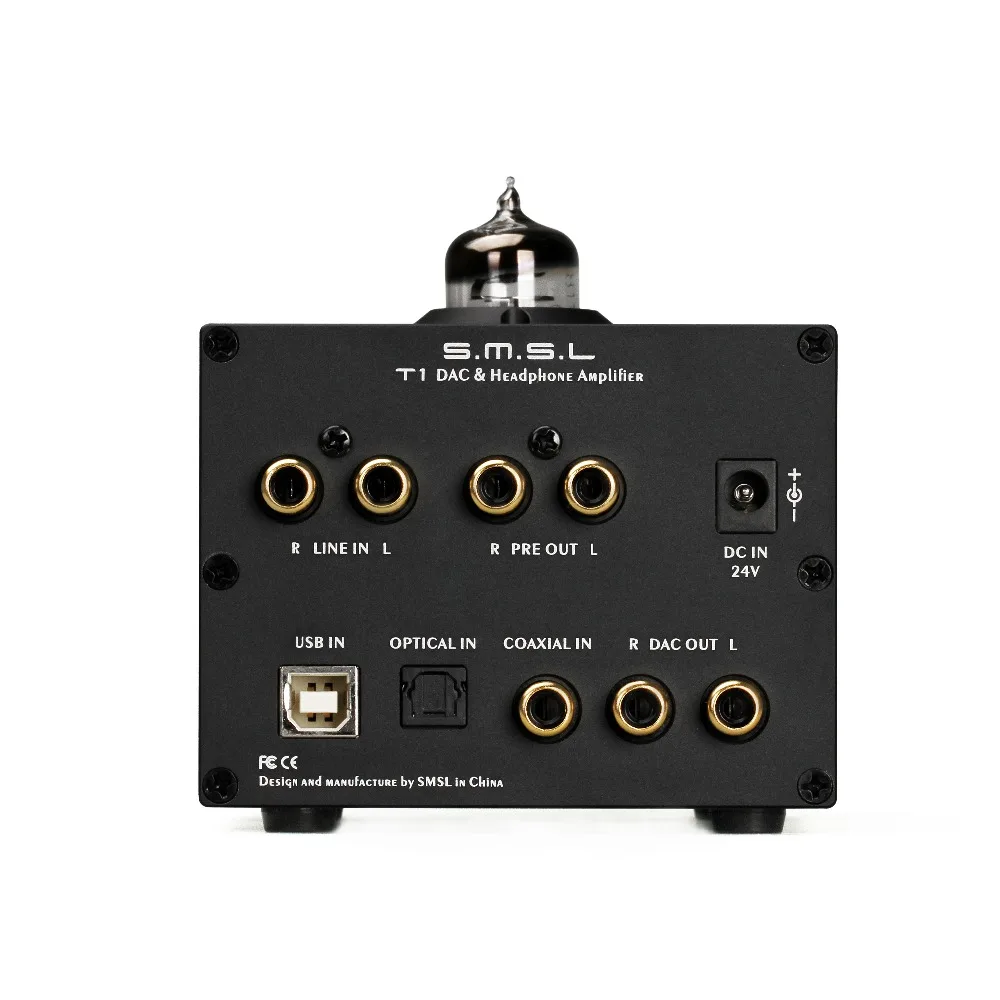 Декодер SMSL T1 трубные усилители для наушников AK4490EQ + CM6632A DAC DSD512 384 кГц/32 бит