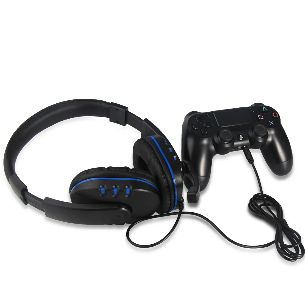 Стерео проводные наушники универсальные Игровые PS4 с микрофоном для Sony PS4/Xbox One /
