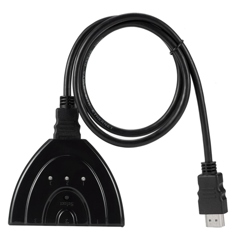 ABHU абсолютно новый 3 портовый HDMI сплиттер 1080P HD ТВ Кабель адаптер в 1 Новый|Кабели
