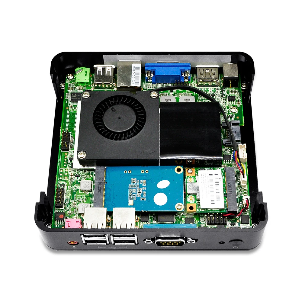 Мини ПК Qotom Celeron/Core i3 3217U/Core i5 3317U корпус из алюминиевого сплава низкая мощность