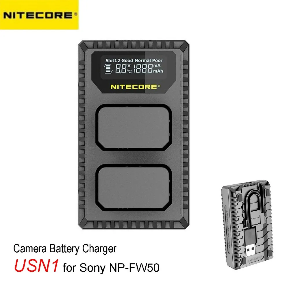 Цифровое дорожное зарядное устройство Nitecore USN1 с двумя слотами для фотоаппаратов