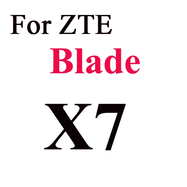 For Blade X7 Закаленное Стекло для zte лезвие A452 A510 X3 X5 X7 L2 L3 L5 S6 L110 A460 V580 V6 D6 S7 для zte Nubia Z11 мини Экран защитная пленка - Цвет: For Blade X7