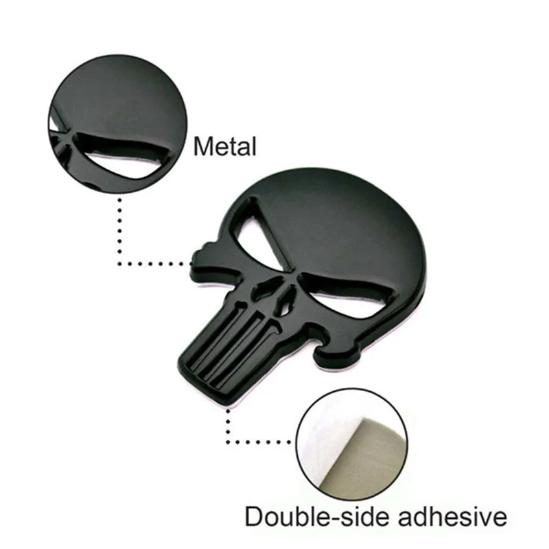 Новый 3D Автомобиль Мотоцикл Авто череп металлическая эмблема значок наклейка