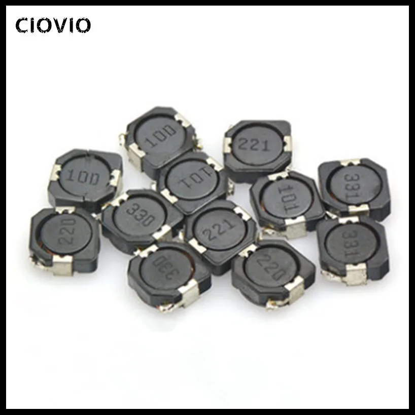 50 шт./лот SMD Силовые индукторы CDRH104R CD104R 10*10*4 мм 2.1A 220UH 330UH 470UH 680UH 1MH|Индукторы| |