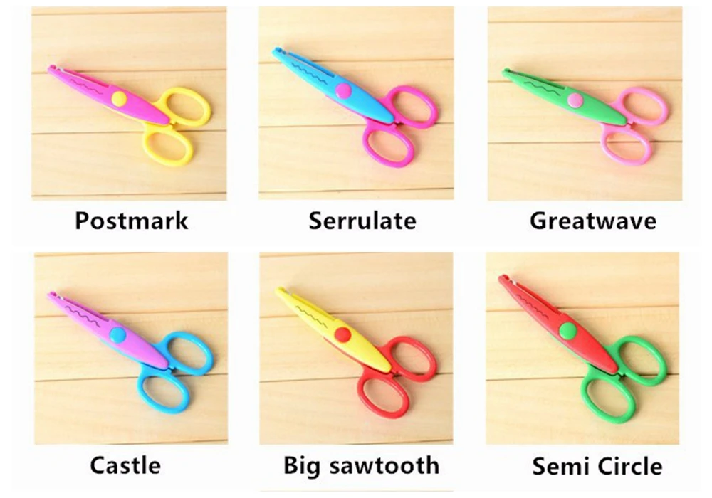 6 шт. в наборе сделай сам ножницы для рукоделия волнистые края школьные краев