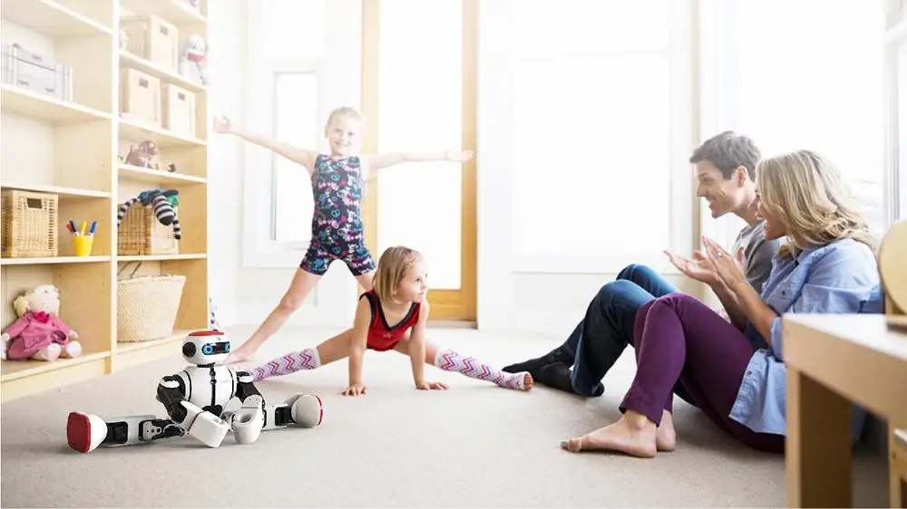 Robo3 Dobi Pro Интеллектуальный гуманоидный голосовой контроль, танцевальная история, Многофункциональный Умный радиоуправляемый робот, версия США