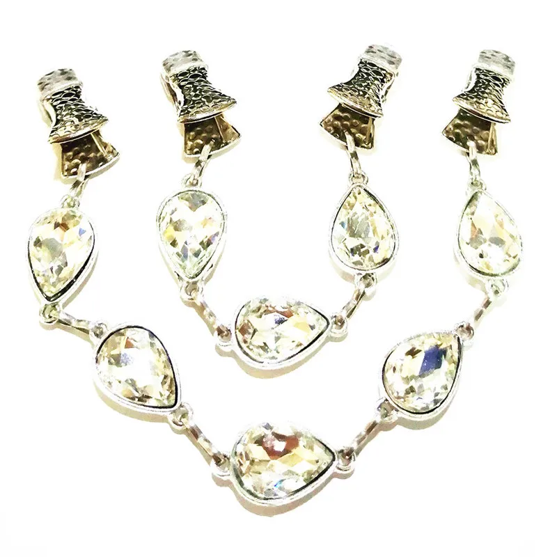 Женская Белая Шаль в виде капли воды шаль с булавкой накидка шарф зажимы застежка