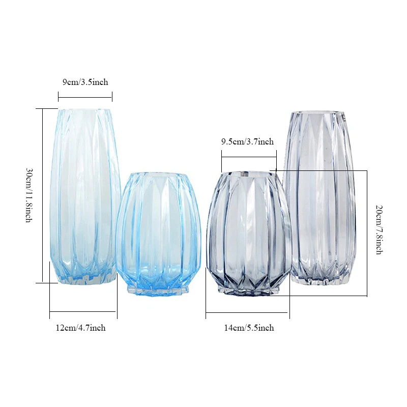 Высокое качество Простота стиль настольная ваза современные стеклянные