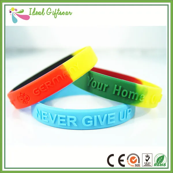 Силиконовые браслеты из Китая индивидуальные силиконовые рельефные