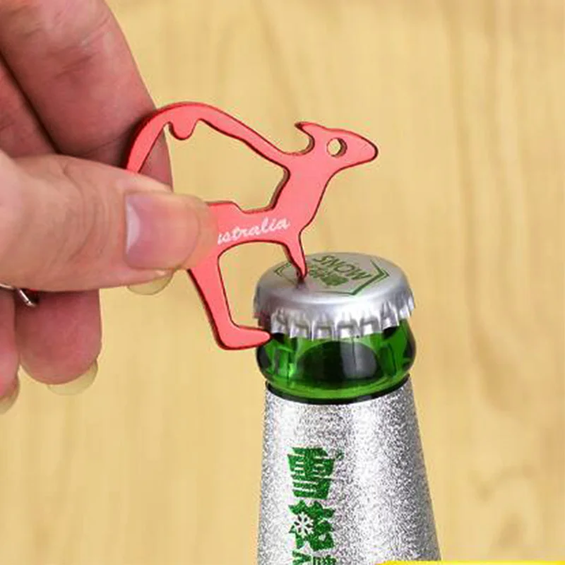 Factory Directly Sale 240Pcs Kangaroo Bottle Opener Aluminum Alloy Can with Keychain- Free Shipping | Украшения и аксессуары
