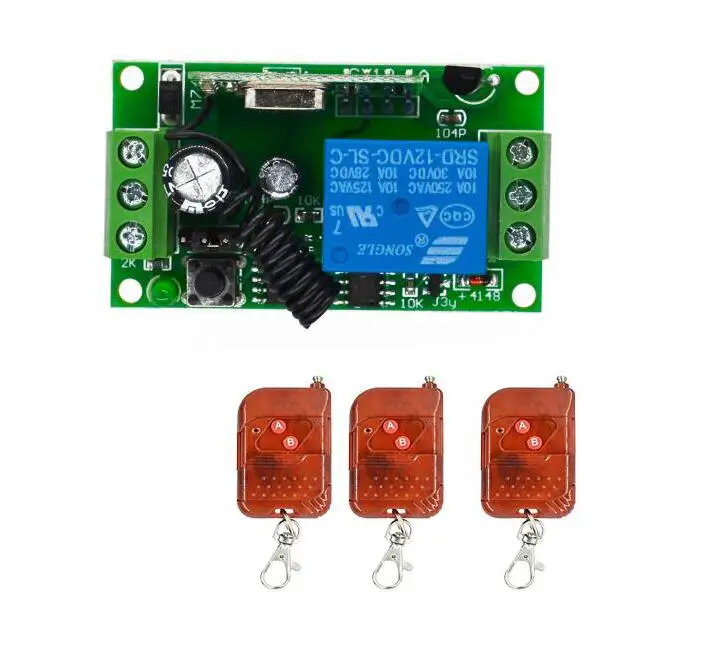 DC 12 V RF беспроводной пульт дистанционного управления Переключатель 1 канальный