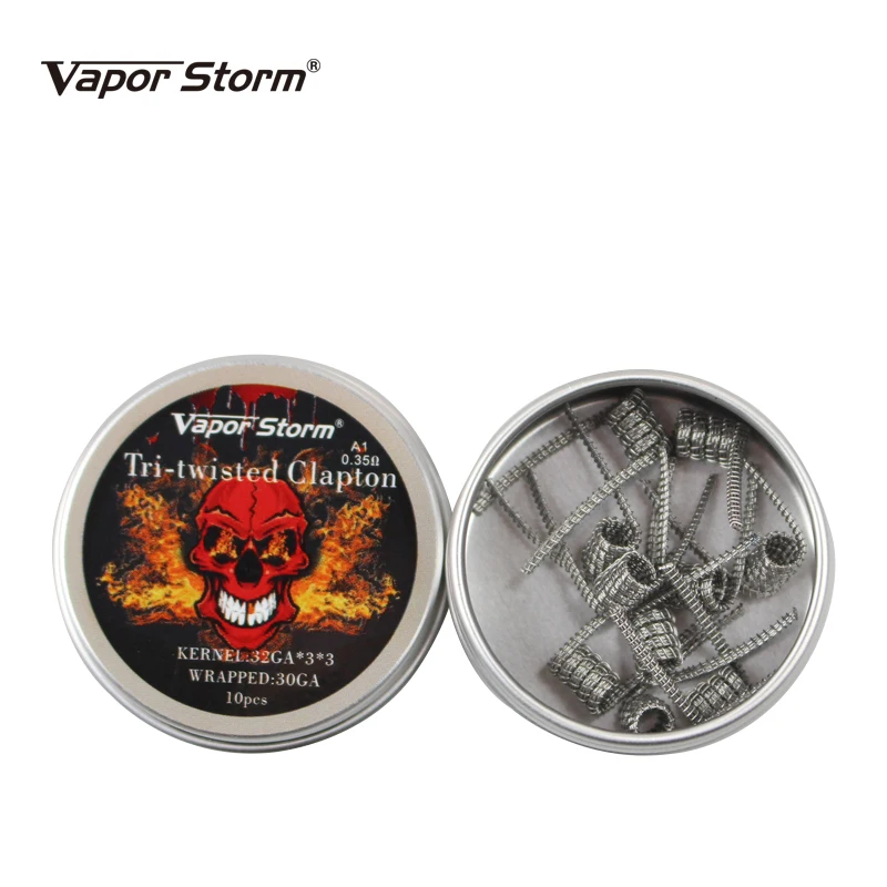 Vapor Storm Alien Clapton Coil Tsuka штапель в раме плавающий Clapception A1 провод для спираль RDA Vape