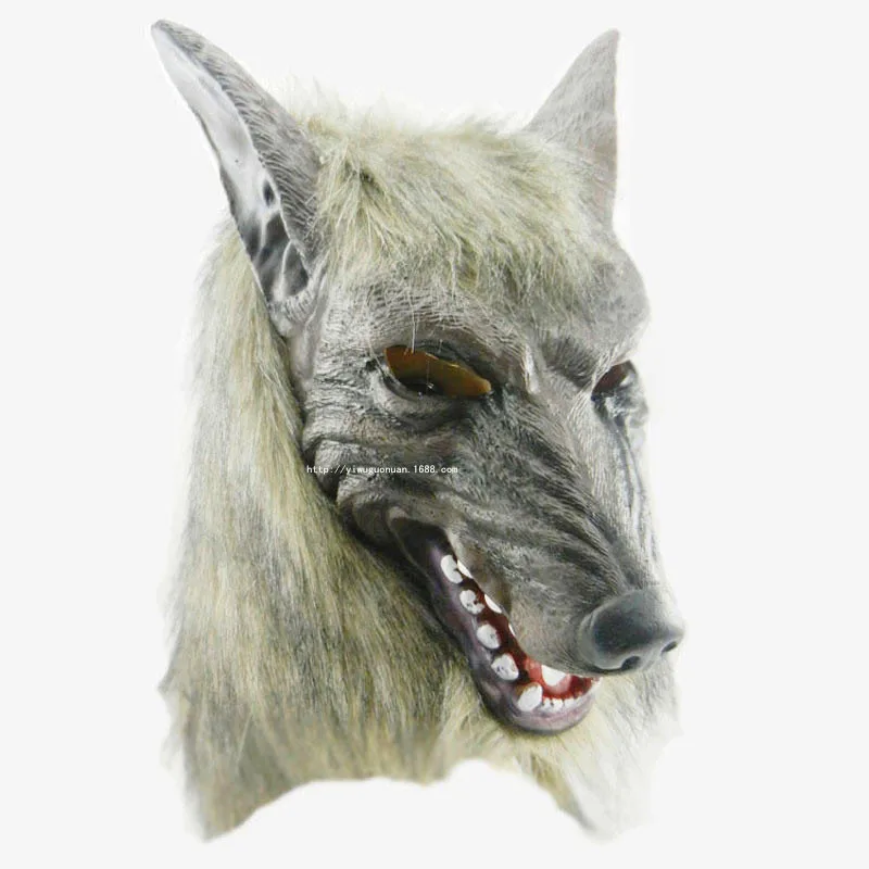 Хэллоуин маска Террор Дьявол вечеринка силиконовая голова волка | Дом и сад