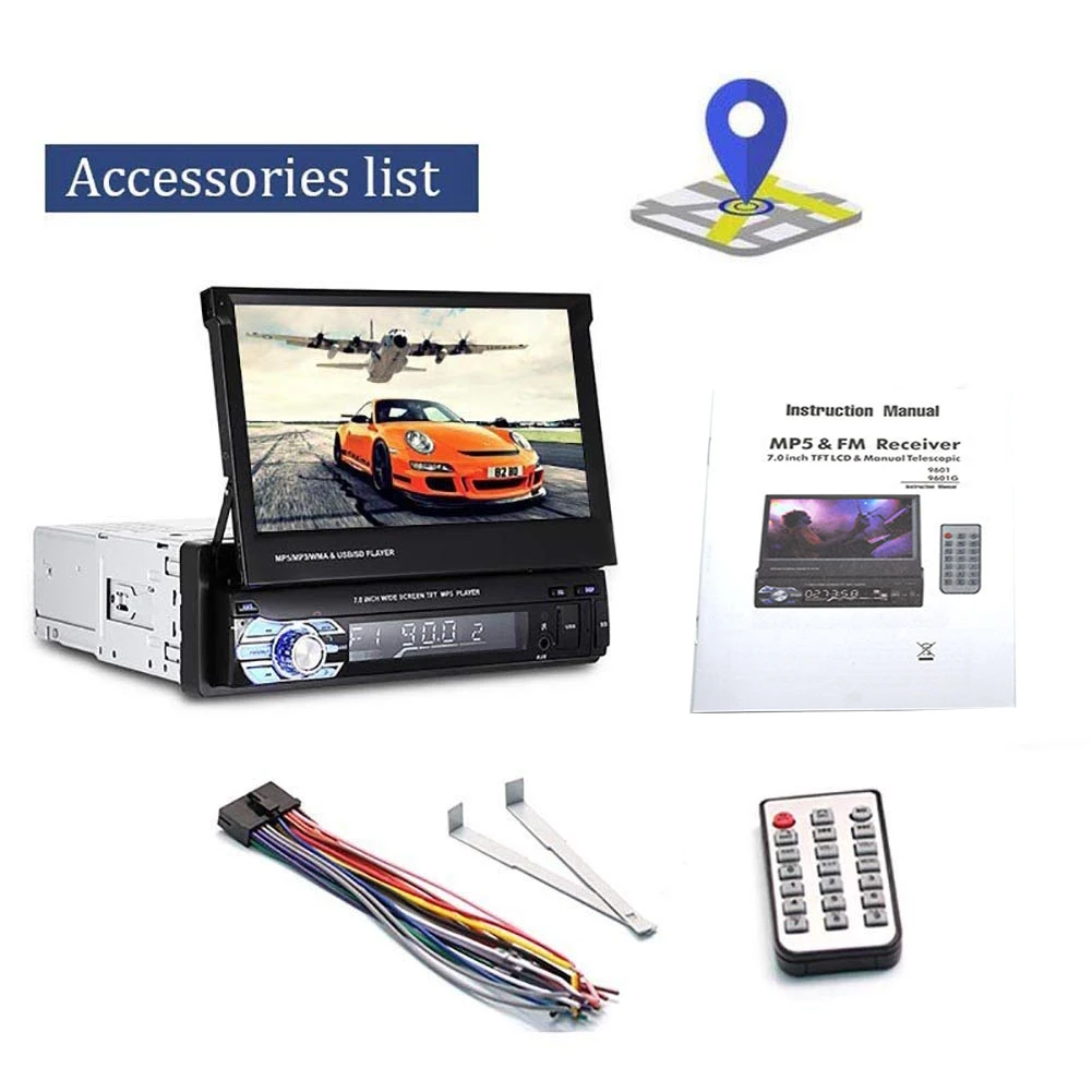 MP5 плеер GPS автомобильный радиоприёмник стерео осыпи Мультимедиа Развлечения 7