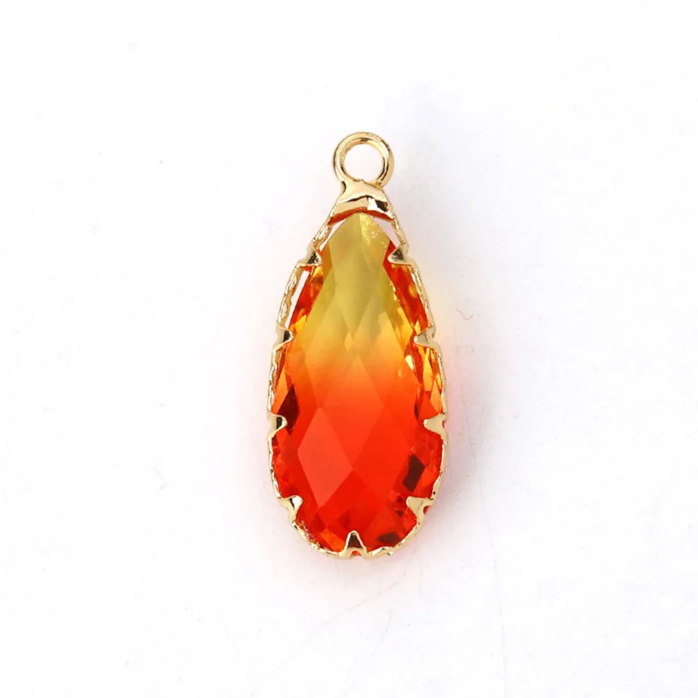 DoreenBeads подвески из меди и стекла золотые красные зеленые красочные граненые