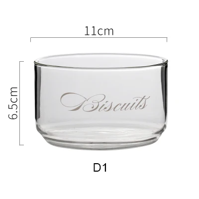 Biscuits no lid Бытовая фруктовая чаша с крышкой термостойкая прозрачная миска для супа круглая креативная Милая - Цвет: Biscuits no lid