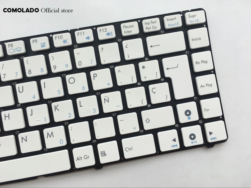 SP испанская клавиатура для ASUS A43 X43U K42 A42J X42J K43t X84L X84H белая без рамки раскладка