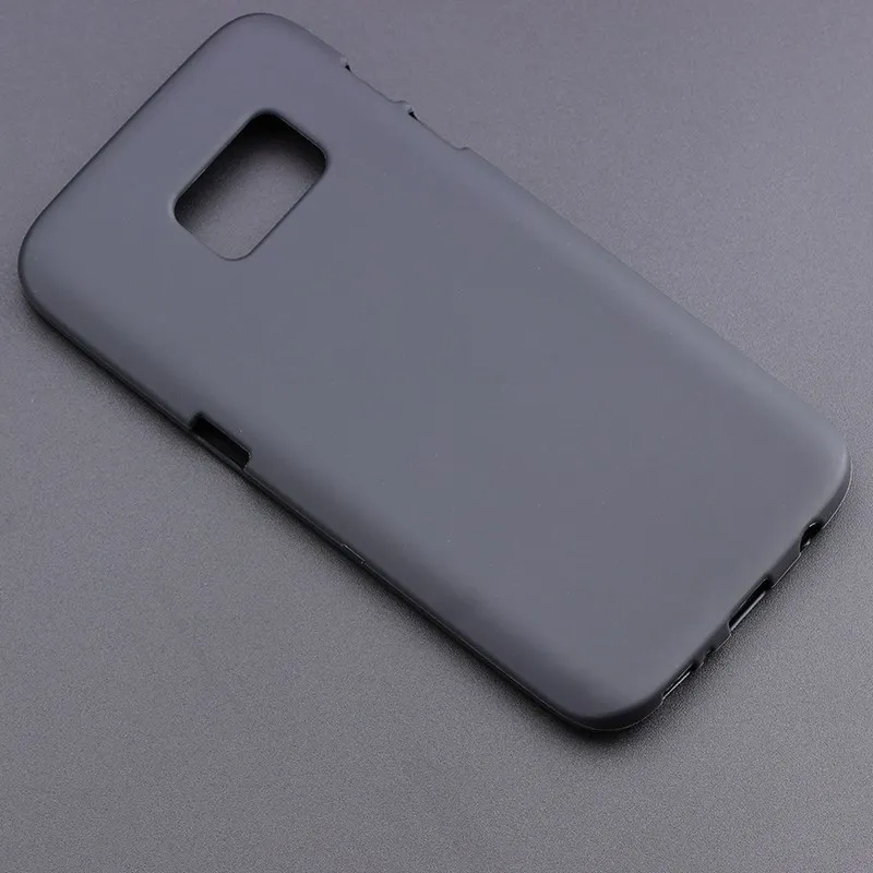 Тонкий мягкий Противоскользящий силиконовый чехол из ТПУ для Galaxy S7 задняя крышка