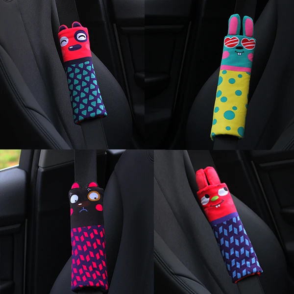 Ремня автокресла высокого качества Pad кролик смайлик детская хлопковая Накладка