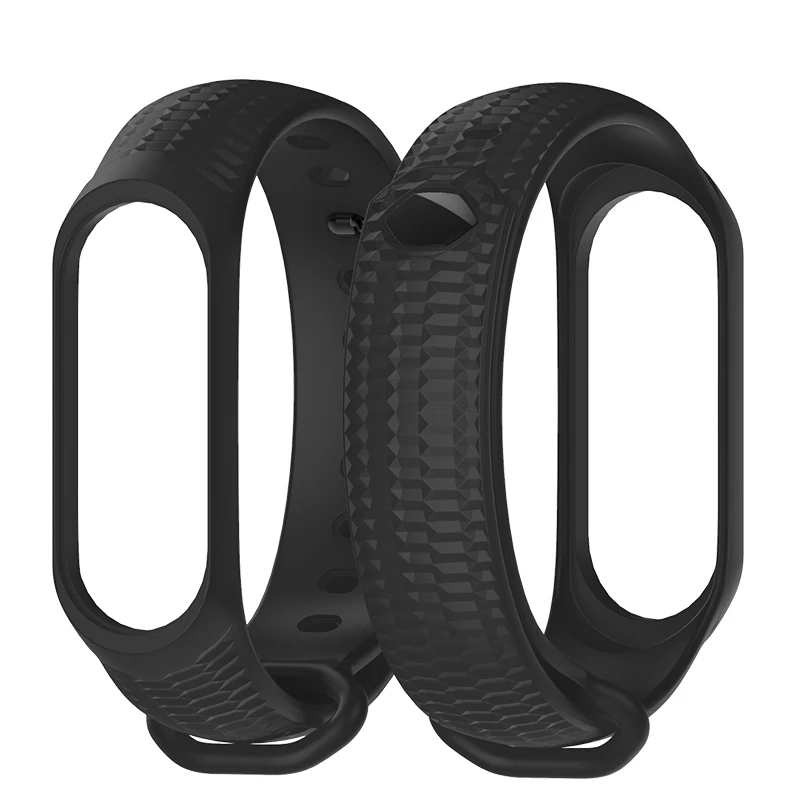 Черный Mi jobs mi Band 3 ремешок, браслет, силиконовый спортивный смарт-браслет, аксессуары для Xiaomi mi, 4 ремешка, браслет, браслет, mi Band 3 - Цвет: Черный