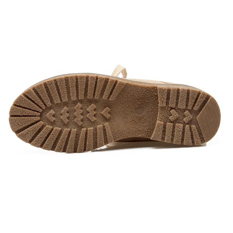 Осенне-зимние женские замшевые ботинки-мартинсы на шнурках повседневная женская