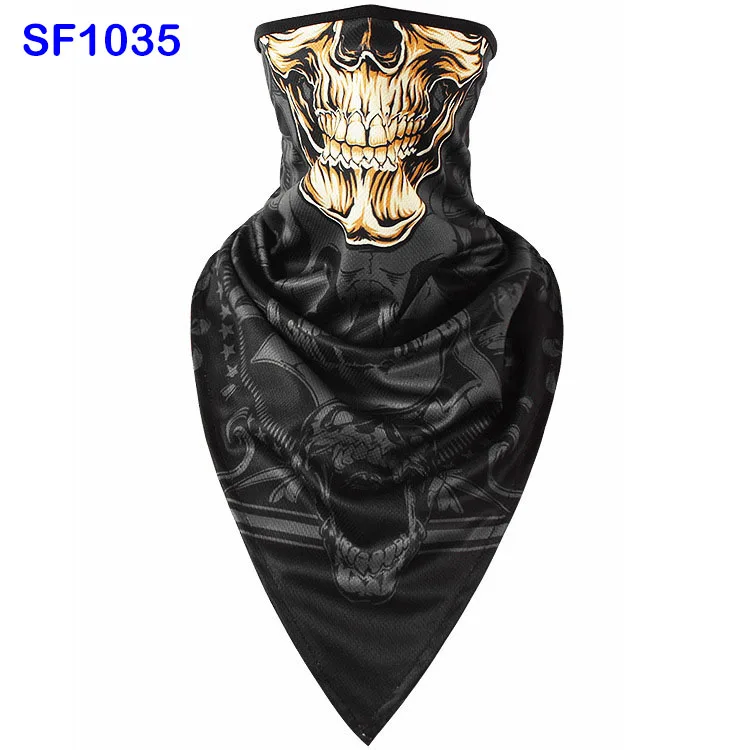 SF1035 WildSurfer плюс треугольные Braga Cuello походные шарфы для верховой езды дышащие полулицевые маски черепа велосипедная Лыжная бандана для рыбалки FJ37 - Цвет: SF1035