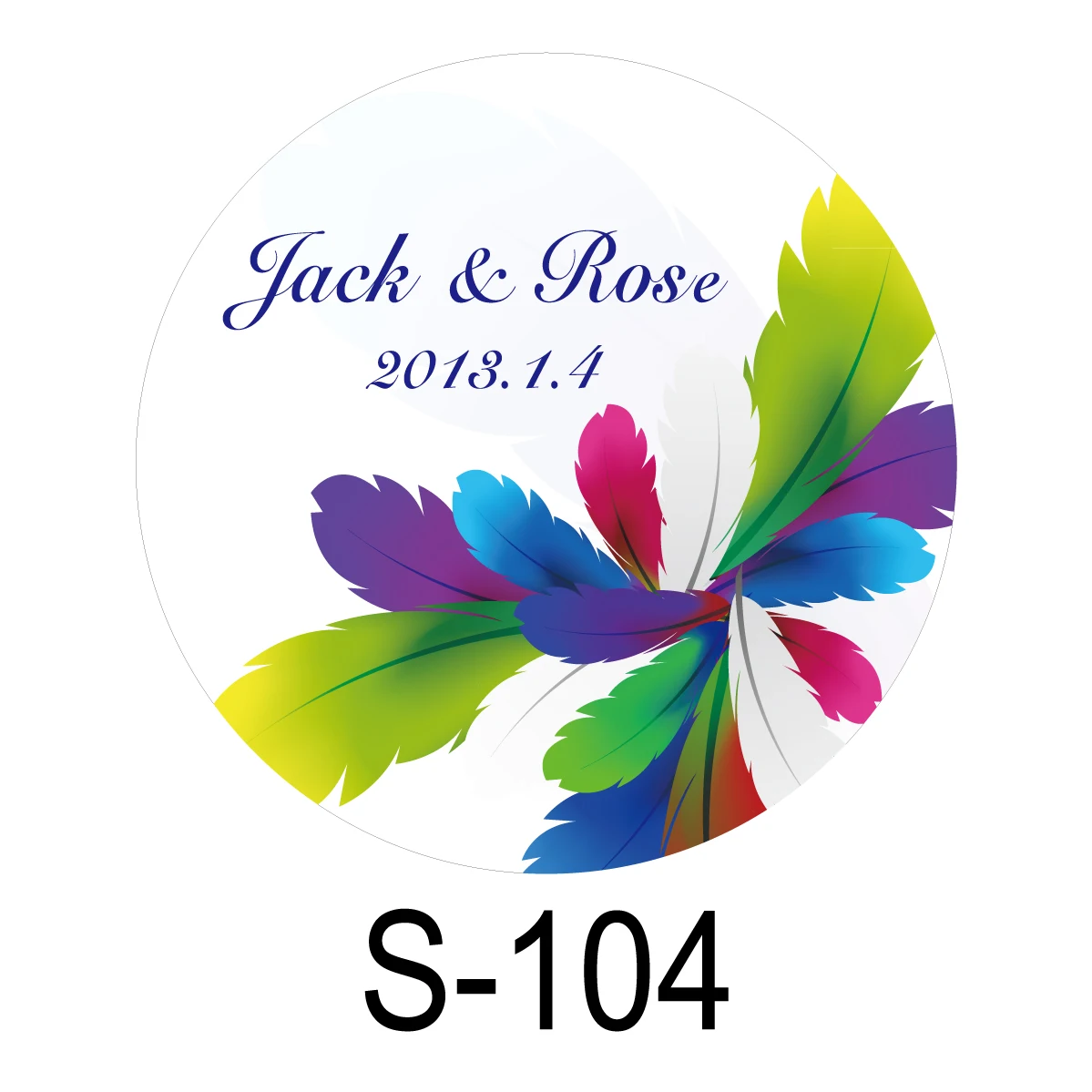 

150pcs/lot personalized candy sticker favor sticker for wedding bride shower wedding party decoration small circle S104