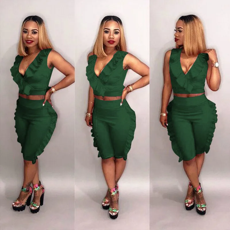 Новая весна 2019 Стильный Африканский стиль сексуальный v образный вырез без