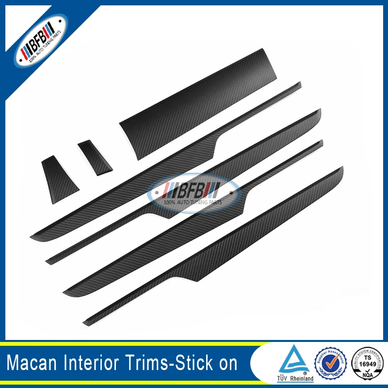 7 шт./компл. автомобильные аксессуары настоящие сухие панели из углеродного