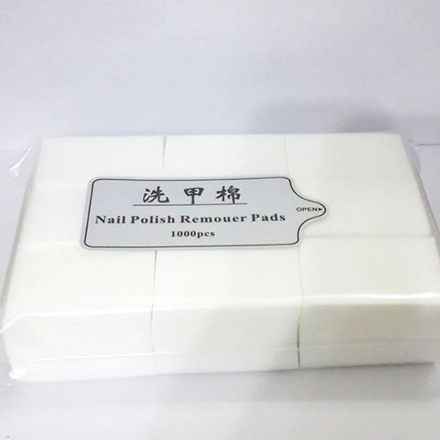 BlinkingNails салфетки 1000 шт бесворсовые для ногтей средство снять гель лак с снятия