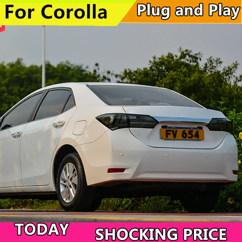 Автомобильный Стайлинг doxa для Toyota Corolla Altis задний фонарь 2014-2017 светодиодов ДХО
