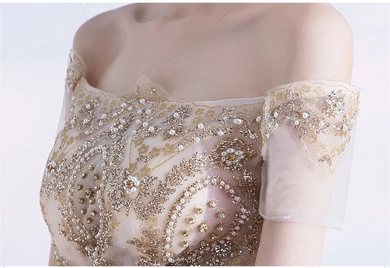 Женское длинное вечернее платье элегантное кружевное Привлекательное трапеция с блестками и вырезом