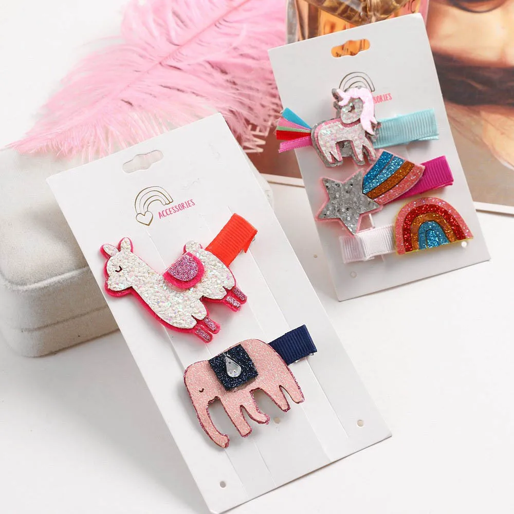 Аксессуары для волос IBows заколки девочек бантики с пайетками зажимами 2 3