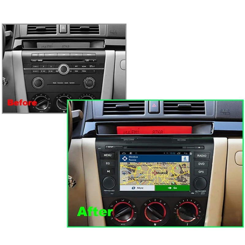 Sinairyu 1024x600 Восьмиядерный Android 8 0 4 Гб ram автомобильный dvd-плеер gps для Mazda 3 2003 2004 2005 2006