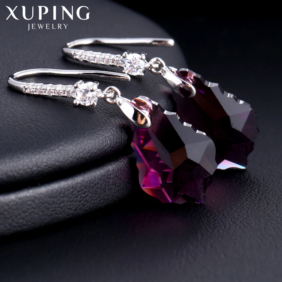 11,11 предложения Xuping, модные серьги, высокое качество, кристаллы от Swarovski, цветное покрытие, очаровательный дизайн для женщин, подарок M23-92538
