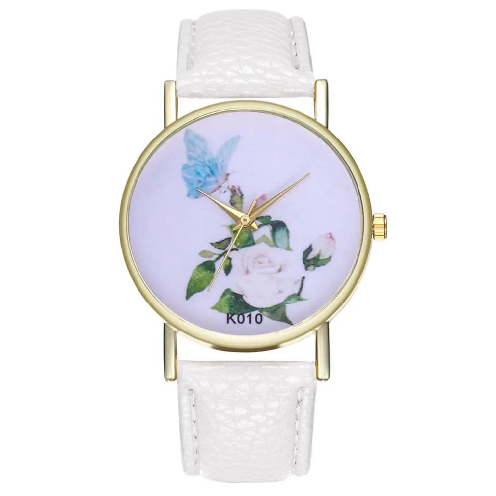 Для женщин часы модные кожаные Наручные женские Mujer Bayan коль Saati Montre Feminino
